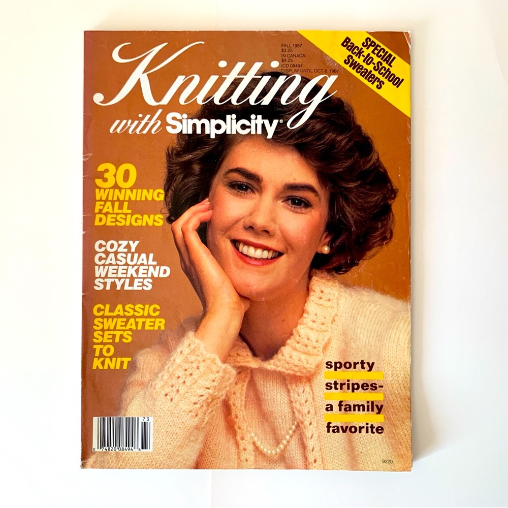 Knitting With Simplicity Magazine 30 Winning Fall Designs Full Patterns Included